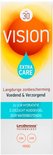 Verpakking van Vision zonnebrandcrème SPF 30 Extra Care. Langdurige zonbescherming, voedend, verzorgend, 24 uur hydratatie.