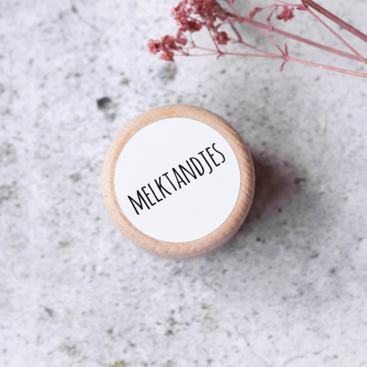 Goedkoopste Tandendoosje | melktandjes | hout | opdruk sticker