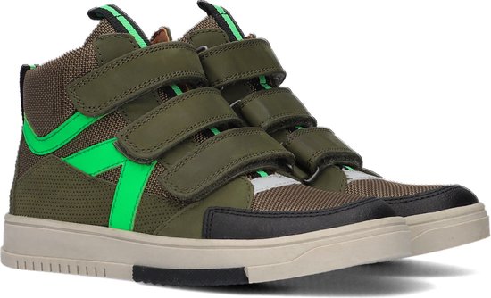 Ton & Ton Larsson Hoge sneakers - Leren Sneaker - Jongens - Groen - Maat 35