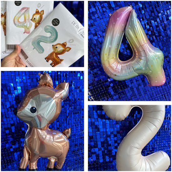 Snoes Bambi Basis Ballon Set XXL Cijferballon Gradient 2 Lief Hert snoes-bambi-basis-ballon-set-xxl-cijferballon-gradient-2-lief-hert