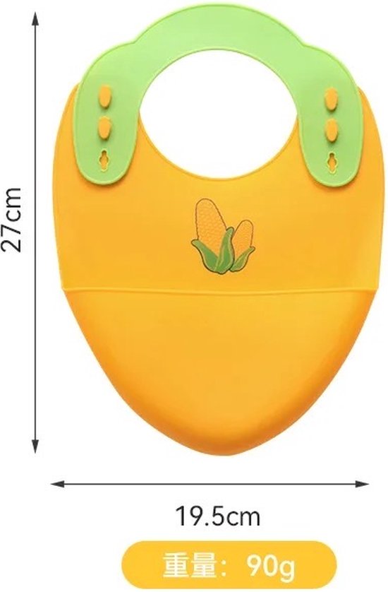 Kinderservies Mais Set van 4 voor Kinderen - Bord/Lepel/Vork/Slabbetje - BPAVRIJ Anti slip Ftalaatvrij - Baby servies - Kinderservies - Kinderbord - Magnetron - Vaatwasser van Kinder — afbeelding 5