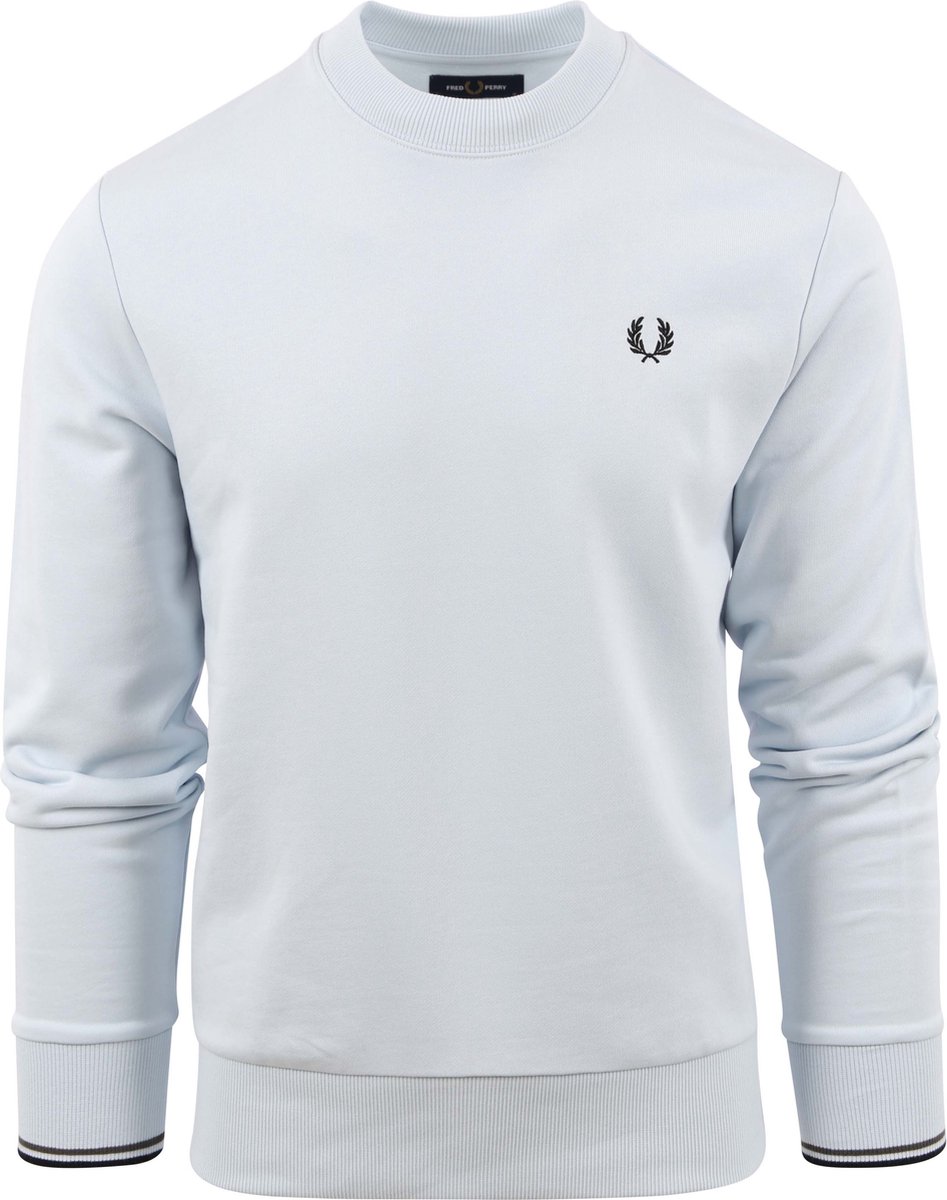 Fred Perry - Sweater Logo Lichtblauw - Heren - Maat M - Regular-fit |  bol.com