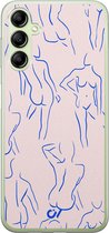 Coque Samsung A14 5G - Body Art - Motif géométrique - Rose - Soft Case Phone Case - TPU Back Cover - Casevibes