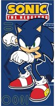 Sonic The Hedgehog Handdoek - 70x140 cm Strandlaken - Blauw