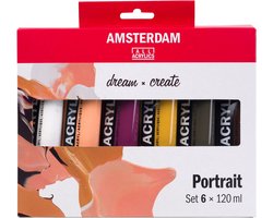 Amsterdam Standard Series acrylverf portret set | 6 x 120 ml