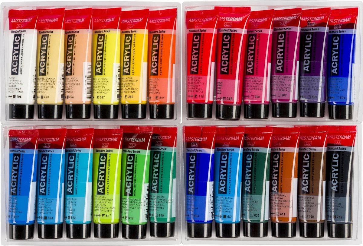 Amsterdam Standard Series acrylverf algemene selectie set | 24 × 20 ml — afbeelding 5