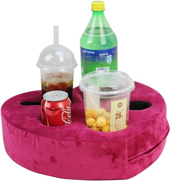 Bankbekerhouder, uitneembare en wasbare fluwelen cup-cosy-kussen met koffiekophouder voor thuis, auto, badkamer, park, reizen, binnen en buiten, grijs