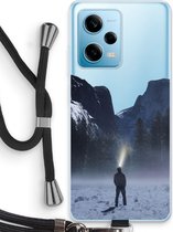 Case Company® - Hoesje met koord geschikt voor Xiaomi Redmi Note 12 Pro 5G hoesje met Koord - Wanderlust - Telefoonhoesje met Zwart Koord - Bescherming aan alle Kanten en Over de Schermrand