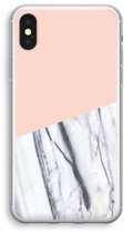 Case Company® - Coque pour iPhone XS - Une touche de pêche - Protection souple pour téléphone - Tous les côtés et protection des bords de l'écran