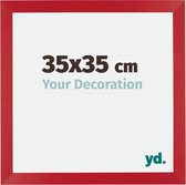Cadre Photo Mura Your Decoration - 35x35cm - Rouge