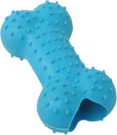 Nobleza Hondenspeelgoed - Kauwspeelgoed - Snackbotje hond - Rubber botje hond - Massagebotje hond - Blauw