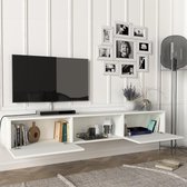 Tv-meubel Paltamo zwevend 180x31x29,5 cm wit