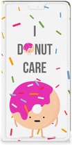 Bookcase met Quotes Motorola Moto G73 Smartphone Hoesje Cadeautjes voor Meisjes Donut