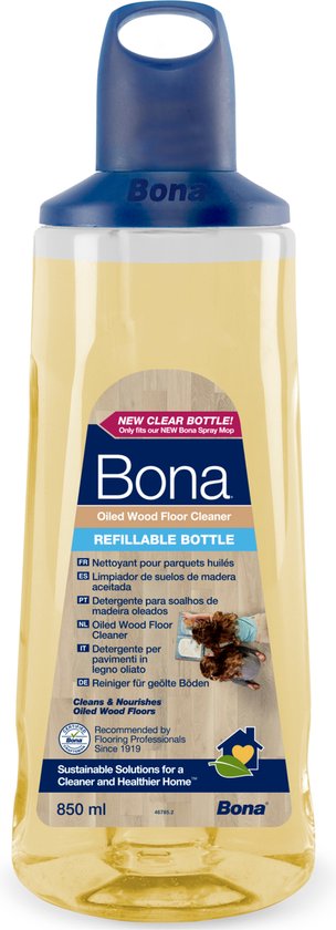Bona Geoliede Houten Vloer Reiniger Cartridge - Geschikt Voor Bona Premium Spray Mop