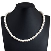Fako Bijoux® - Collier de perles - 10mm - Nacre - Wit