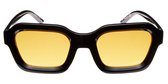Icon Eyewear Zonnebril BASE RUNNER - Glanzend Zwart montuur - Havana Bruine glazen