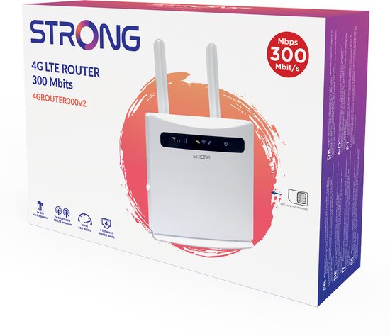 STRONG 4G+ Routeur WiFi 1200, Connexion 4G LTE 150Mbit/s, 4 ports Ethernet  - Routeurs - Achat & prix