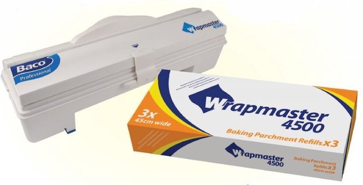 SET efficiënte Wrapmaster dispenser WM4500 en herbruikbare bakpapier 4500