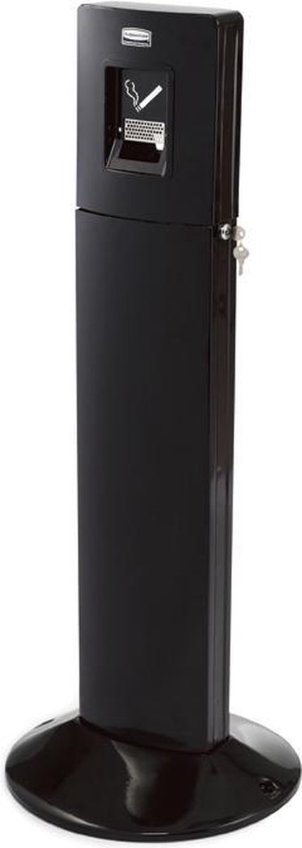 Rubbermaid Staande Asbak Metropolitan - Zwart - Ø427x1087mm