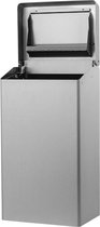 Afvalbak 50 liter RVS van Dutch-Bins