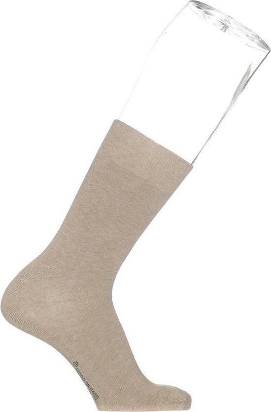 Bonnie Doon - Heren - Cotton Sock - Taupe Heather - maat 0-3 maanden (2 paar)