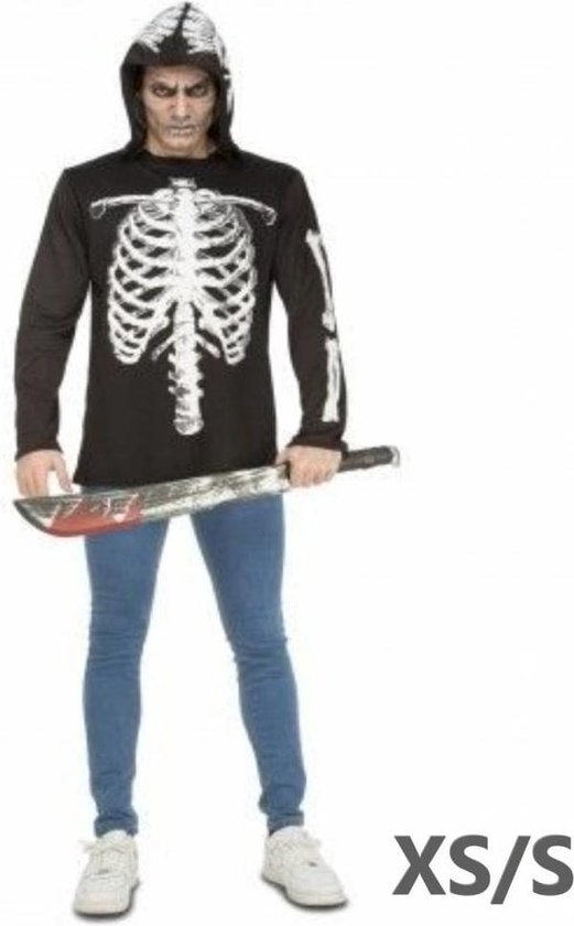 Partychimp - Volwassen Skelet Shirt - XS