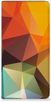 Smartphone Hoesje Geschikt voor Samsung Galaxy A14 4G Leuk Book Case Polygon Color