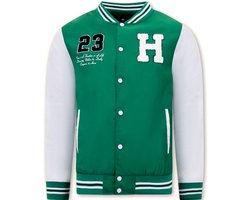 Dunne Heren Baseball Jacks Zomer - Groen