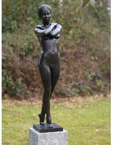 Tuinbeeld - bronzen beeld - Staand naakt - 117 cm hoog