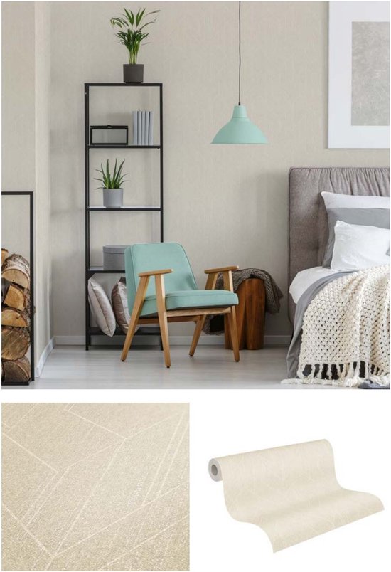 PAPIER PEINT ART DECO DE LUXE | Graphique - blanc - "Papier d'architectes" AS Création Villa