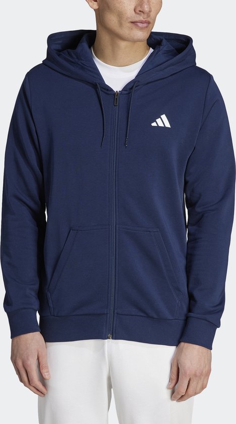 adidas Performance Club Teamwear Tennis Ritshoodie - Heren - Blauw- M