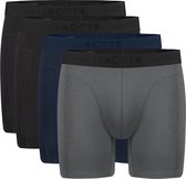 ten Cate Basics men shorts longs en viscose de bambou (pack de 4) - boxers pour hommes jambes longues - multicolore - Taille: M