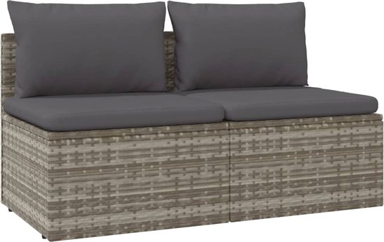 Poly Rattan Loungebank met Tafeltje voor Tuin Poly Rattan Loungebank met Tafeltje voor Tuin