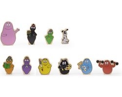 Label Label - Barbapapa Houten Family Blokken - FSC Hout - 10 Blokken met Barbapapa Familie en Huis - Stimuleert Creatief Spelen - Geschikt voor Kindjes vanaf 18 Maanden