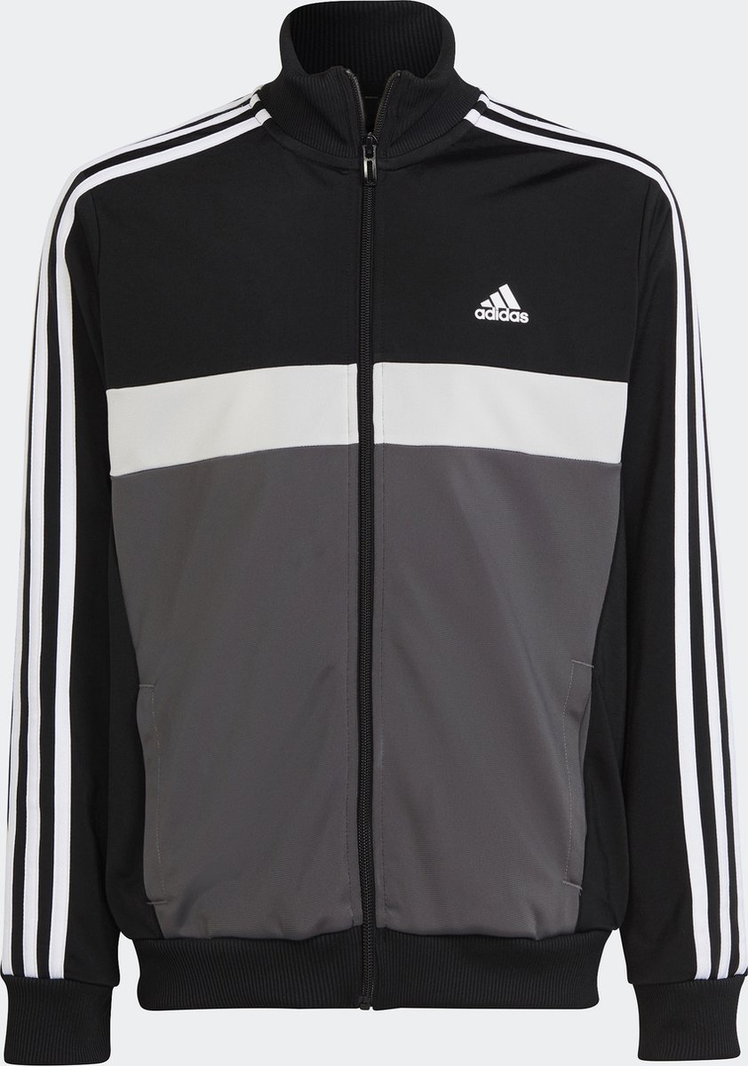 adidas Sportswear Essentials 3-Stripes Tiberio Trainingspak - Kinderen -  Zwart - 164 | bol.com