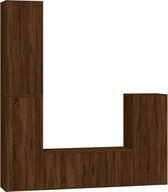 vidaXL-4-delige-Tv-meubelset-bewerkt-hout-bruin-eikenkleur