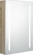 vidaXL-Badkamerkast-met-spiegel-en-LED-50x13x70-cm-wit-en-eikenkleurig