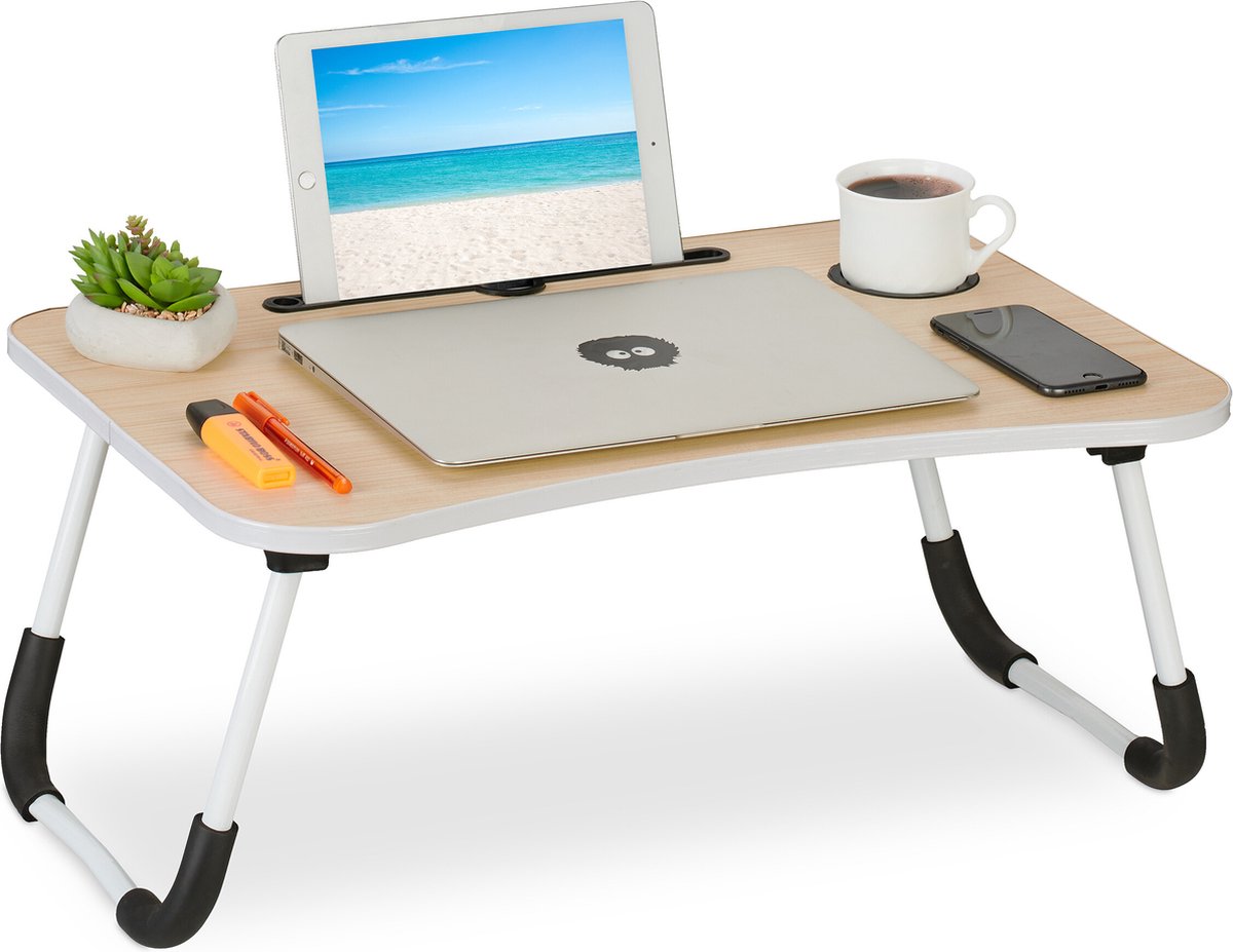 Réglable Portable Ordinateur Support De Table Lit Bureau Tuyau Plateau  Lapdesk