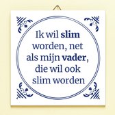 Ditverzinjeniet.nl Tegeltje Slim Worden Net Als Vader