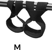 FitwithEmmy - Lifting straps M - 1 paar - Lifting grips - Lifting hooks - Deadlift Straps - Fitness - Powerlifting - 2 Stuks - Zwart