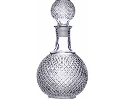 KitchenCraft BarCraft Geslepen glazen karaf voor whisky en brandy - 1 liter