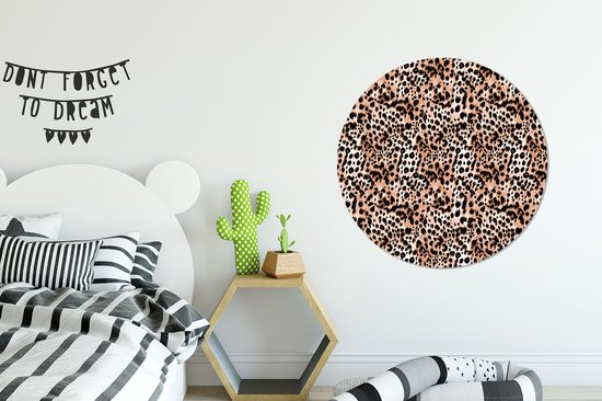 WallCircle - Cercle mural ⌀ 90 - Imprimé animalier - Tigre - Animaux - Tableaux ronds salon - Assiette murale ronde - Décoration murale cercle - Décoration chambre intérieur - Décoration murale cercle mural - Accessoires de maison