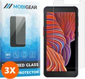 Mobigear Screenprotector geschikt voor Samsung Galaxy Xcover 5 Glazen | Mobigear Screenprotector - Case Friendly (3-Pack)