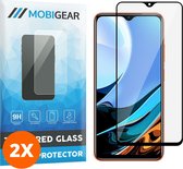Mobigear - Screenprotector geschikt voor Xiaomi Redmi 9T Glazen | Mobigear Premium Screenprotector - Case Friendly - Zwart (2-Pack)