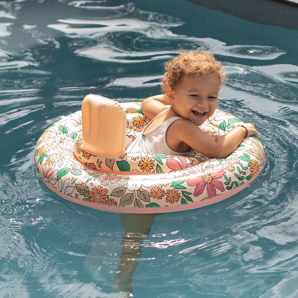 Swim Essentials Baby Zwemband Blossomprint Baby Float & Zwemzitje