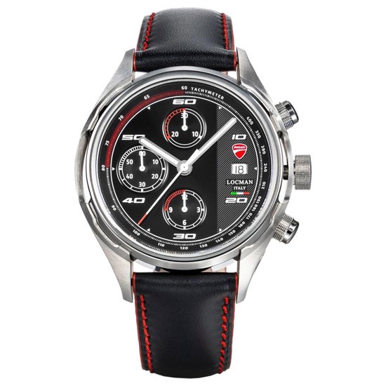 Locman - D120A01S-00BKWRPKR DUCATI - Polshorloge - Heren - Automatisch - Chronograaf