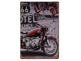 Wandbord – Motor - Chopper – Vintage - Retro - Wanddecoratie – Reclame bord – Restaurant – Kroeg - Bar – Cafe - Horeca – Metal Sign - 20x30cm