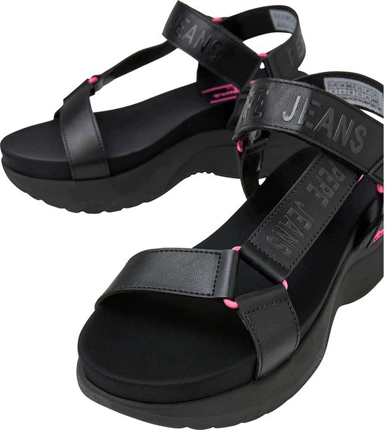 Pepe Jeans Venus Ace Sandalen Met Sleehak Zwart EU 41 Vrouw