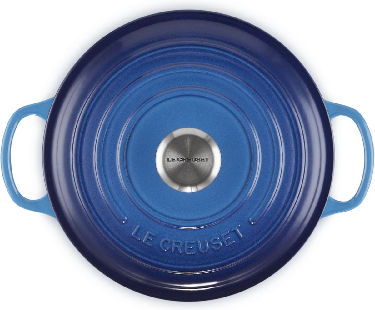 Le Le Creuset Signature Azure Braadpan - afbeelding 5