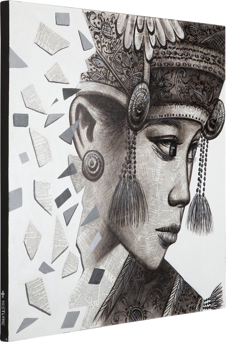 MUST Living Schilderij Balinese Girl Ketut – Canvas 100x100x100 cm